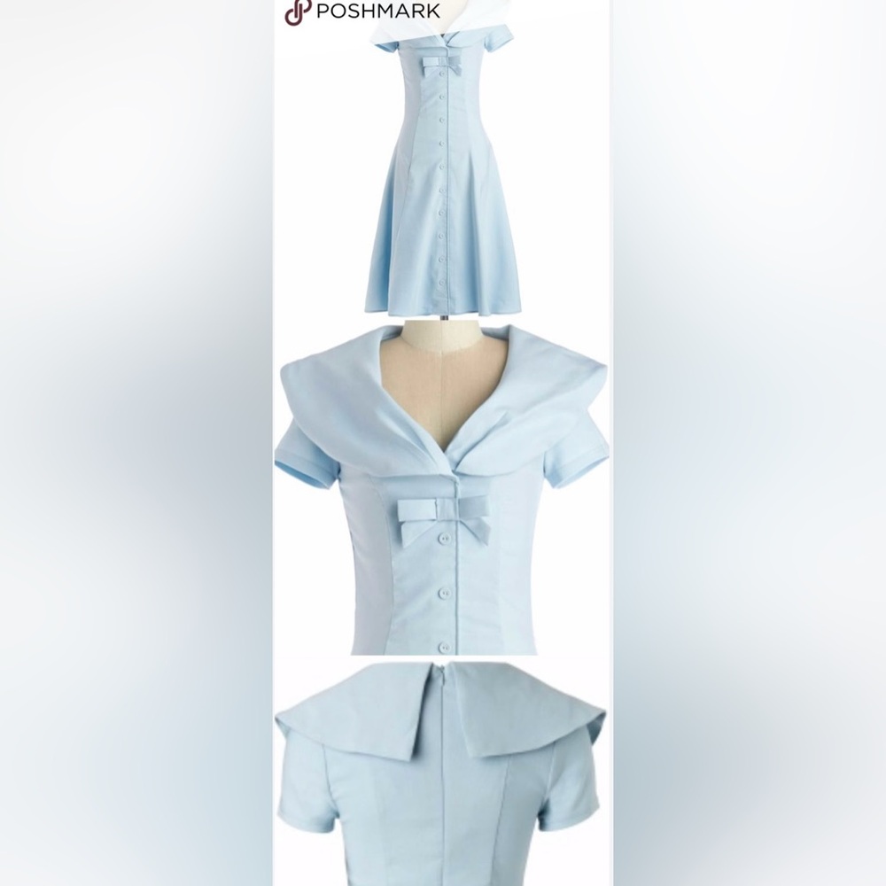 Tatyana jeannie retro 1950 baby blue dress 👗